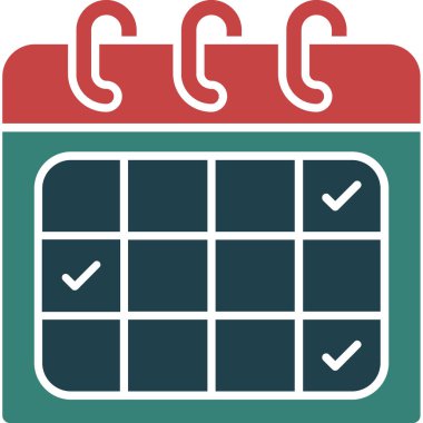 Takvim. Web simgesi basit illüstrasyon