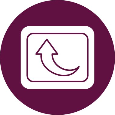 Güzel Ok Aşağı Glyph Vektör Simgesi