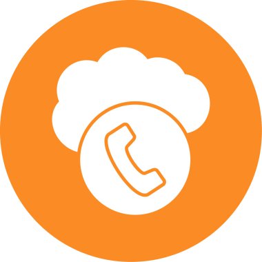 Bulut servis simgesi. Web için basit bulut servis vektör simgeleri çizimi