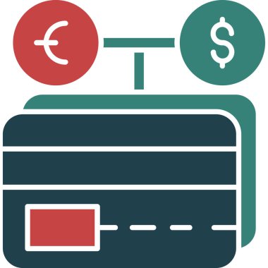 bankacılık vektör simgesi. biçim iki renkli düz sembol, gri ve cyan renkler, yuvarlak açılar, beyaz arkaplan