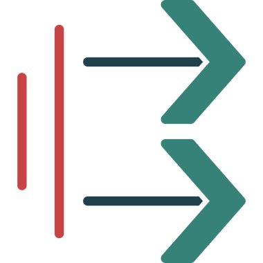 ok simgesi vektör illüstrasyonu