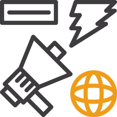 uydu anten simgesi, vektör illüstrasyonu