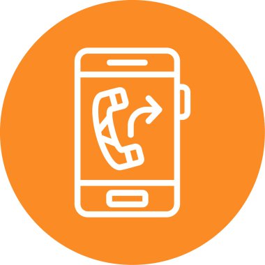 Telefon simgesi vektör illüstrasyonu