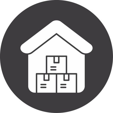 Ev simgesinin vektör illüstrasyonu