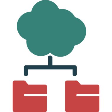 Bir ağaç simgesinin vektör illüstrasyonu