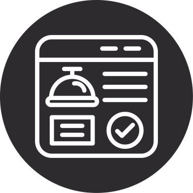 Kontrol listesi simgesi vektör illüstrasyonu