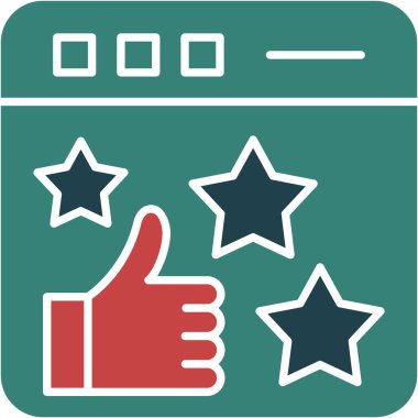 yıldız derecelendirme simgesi, illüstrasyon, vektör, arkaplanda izole