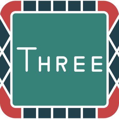 Üç boyutta iki numara üç.