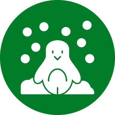 vektör çizim karikatür kardan adam