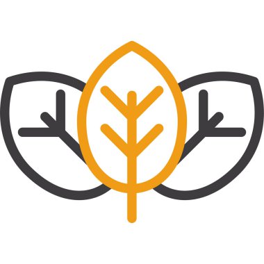 Yaprak logosu dizaynlı ağaç