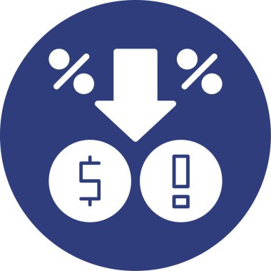 Dolar. Web simgesi vektör illüstrasyonu