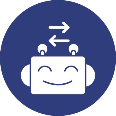 Robot simgesinin vektör illüstrasyonu