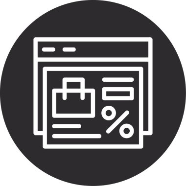 tarayıcı web simgesi, basit vektör illüstrasyonu