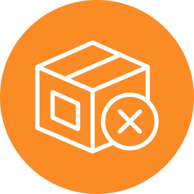 Vektör Küpü Simgesi İllüstrasyonu