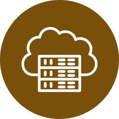 veri merkezi web simgesi, vektör tasarımı