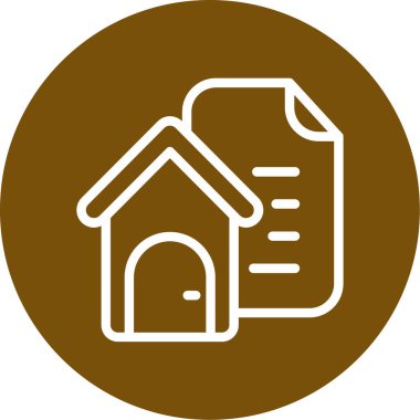 Bir ev simgesinin vektör illüstrasyonu