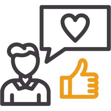 Müşteri derecelendirme. Web simgesi