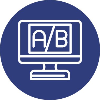 Bir b simgesinin vektör illüstrasyonu