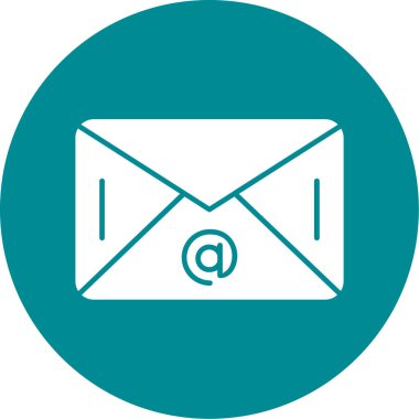 E-posta. Web simgesi basit illüstrasyon