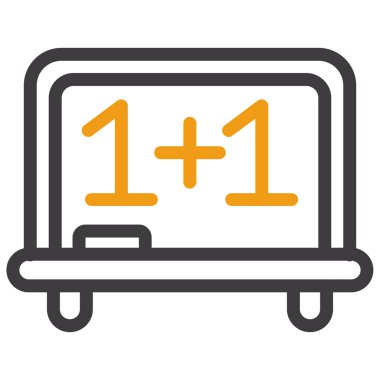 Bir numaralı simgenin vektör illüstrasyonu