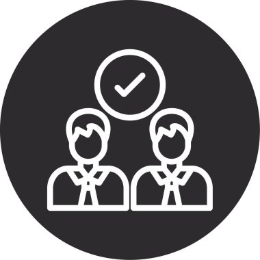 iş simgesi vektör illüstrasyonu