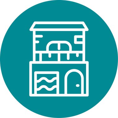 Yapı simgesinin vektör illüstrasyonu