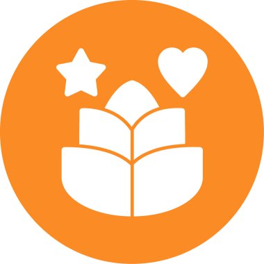 Kalp ikonu vektör illüstrasyonu