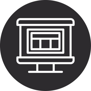 Seo simgesinin vektör illüstrasyonu