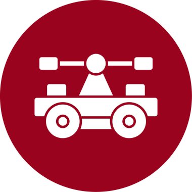 Bir kamyon simgesinin vektör çizimi