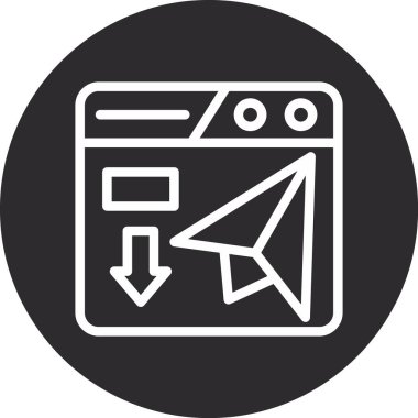 seo modern simgesinin vektör illüstrasyonu