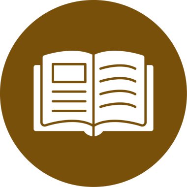 Kitap. Web simgesi basit illüstrasyon