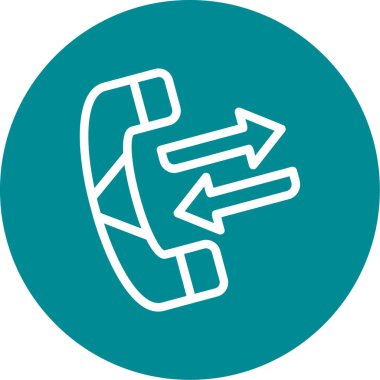 Mavi ve yeşil simgenin vektör illüstrasyonu