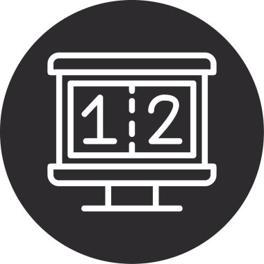 vektör bilgisayar simgesi, basit vektör illüstrasyonu