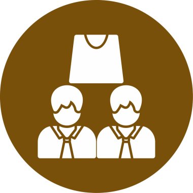 Bir grup insan simgesinin vektör çizimi