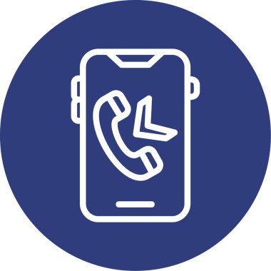 Çağrı merkezi telefon simgesi, vektör illüstrasyonu