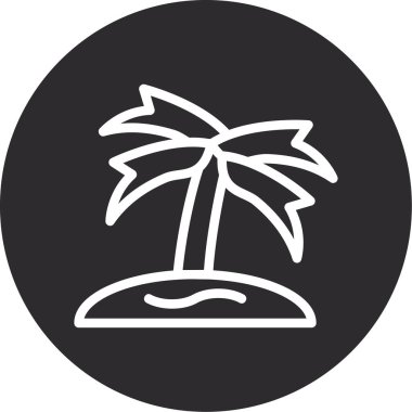 Ağaç simgesinin vektör illüstrasyonu