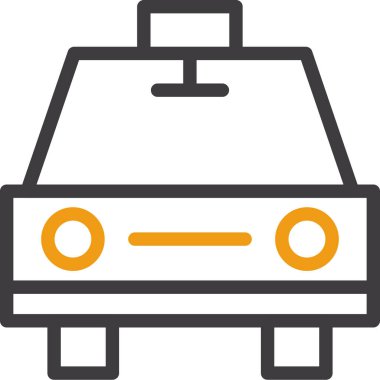 araba simgesi, vektör illüstrasyonu basit tasarım