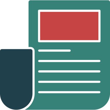 belge dosya simgesi vektör illüstrasyonu