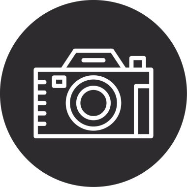 fotoğraf makinesi simgesi, fotoğraf ve kamera, kamera işareti, vektör grafikleri, beyaz arkaplanda sağlam bir desen, stok 10.