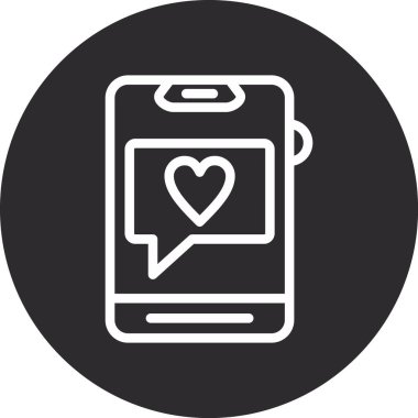 Sohbet simgesinin vektör illüstrasyonu