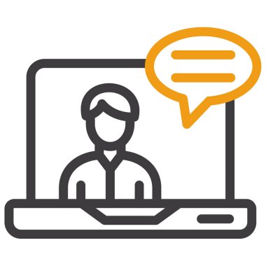 Müşteri hizmet renkli vektör simgesi