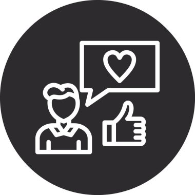 Müşteri geribildirim simgesi vektör illüstrasyonu