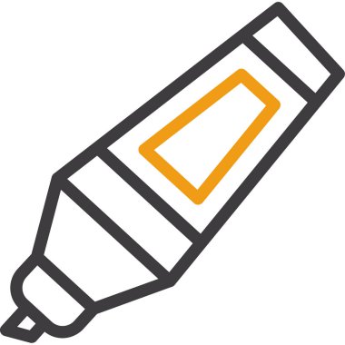 Kalem. Web simgesi basit illüstrasyon