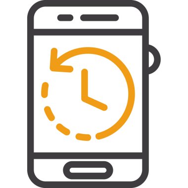 taşınabilir zaman simgesi ana hat biçiminde