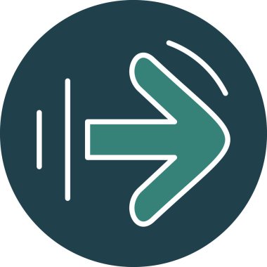 ok simgesi vektör illüstrasyonu