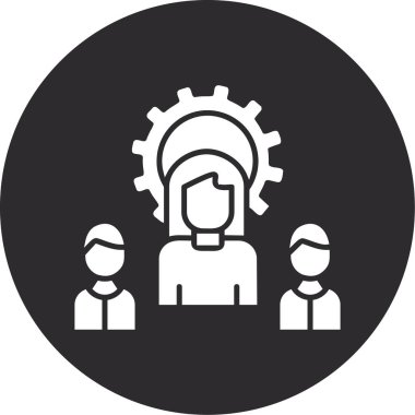 İnsan simgesinin vektör illüstrasyonu