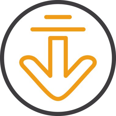 Yön ok ikonu vektör illüstrasyonu