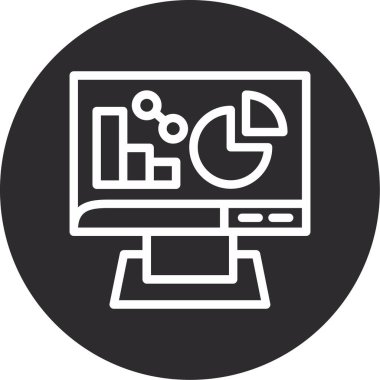 Vektör Seo simgesinde Trendy bir görünüm...