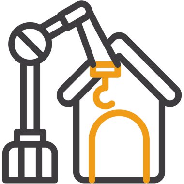 Ev. Web simgesi basit illüstrasyon