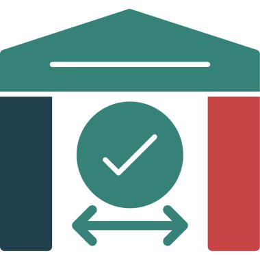 Saat ve zaman için İş Yönetimi Düz simgesi